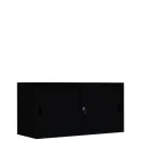 Sliding door cabinet, 2 x 1 shelf