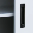 Sliding door cabinet, 2 x 1 shelf