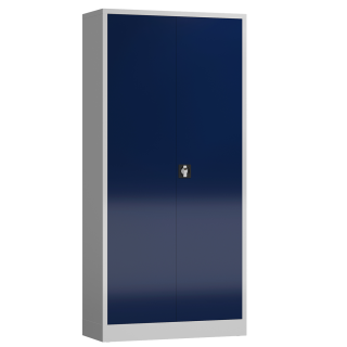 Metallschrank blau, 5 OH, 60 cm tief | Serie ClassiX