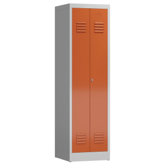 B-WARE - Personalspind rot, 50 cm, 2 Abteile | Serie ClassiX