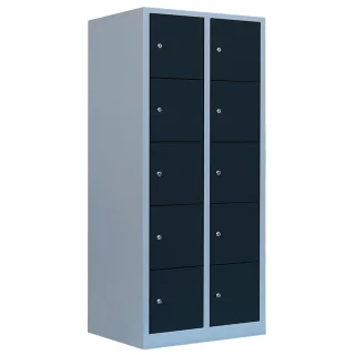 B-WARE - Wertfachschrank anthrazit, 60 cm, 10 Fächer | Lüllmann®