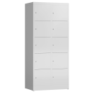 B-WARE - XL F&auml;cherschrank grau, 80 cm breit, 10 F&auml;cher | Serie ClassiX