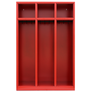 Fire department locker, 3 units