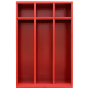 Fire department locker, 3 units