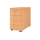Wooden desk-end pedestal, 5 drawers, 720 - 760 x 428 x 800 mm
