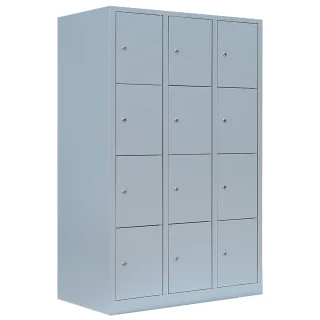 XL Wertfachschrank grau, 120 cm, 12 Fächer | Lüllmann®