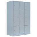 Steel compartment cabinet / valuables cabinet - 3 units, 12 compartments