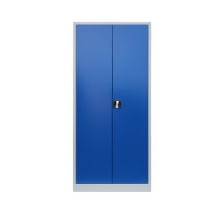Mehrzweckschrank blau, 180 cm hoch, 2-türig