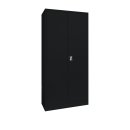 Mehrzweckschrank schwarz, 195 cm hoch, 2-t&uuml;rig | L&uuml;llmann&reg;