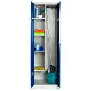 Steel cleaning supply and broom closet
