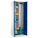 Steel cleaning supply and broom closet