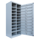 Steel distribution cabinet, 20 compartments