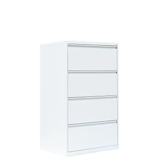 Hängeregisterschrank weiß, 2-bahnig, 4 Schübe | Lüllmann®