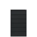 Karteischrank schwarz, 3-bahnig, 6 Sch&uuml;be | L&uuml;llmann&reg;