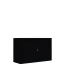 Schiebetürenschrank schwarz, 120 cm breit, 2 OH |...