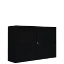 Sliding door cabinet, 2 x 2 shelves