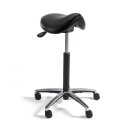 Saddle stool Comfort, 660-910 mm, aluminium polished...