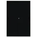 Schiebetürenschrank schwarz, 120 cm breit, 5 OH |...