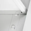 Fachboden f&uuml;r Fl&uuml;gelt&uuml;renschrank B 1200 x T 422 mm - lichtgrau
