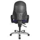 Swivel chair - chrome base - blue