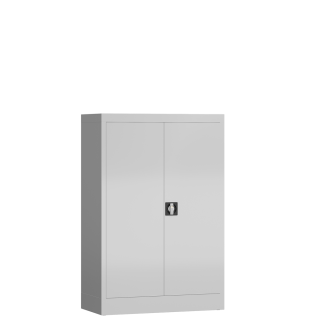 Seitenansicht Aktenschrank Metallschrank abschließbar Werkzeugschrank 1200 x 800 x 383 mm grau X-530290