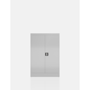Fl&uuml;gelt&uuml;renschrank, 3 OH, 1200 x 800 x 383 mm, lichtgrau