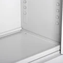 Fl&uuml;gelt&uuml;renschrank, 3 OH, 1200 x 800 x 383 mm, lichtgrau