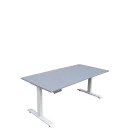 E-Schreibtisch, grau, 60-125 cm hoch, 160x80 cm | L&uuml;llmann&reg;