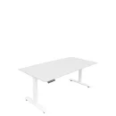 E-Schreibtisch, wei&szlig;, 60-125 cm hoch, 160x80 cm | L&uuml;llmann&reg;