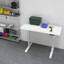 E-Schreibtisch, wei&szlig;, 60-125 cm hoch, 160x80 cm | L&uuml;llmann&reg;