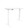 E-Schreibtisch, weiß, 60-125 cm hoch, 160x80 cm | Lüllmann®