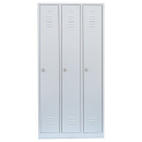 B-WARE - Spind grau, 3 Abteile, 90 cm breit |...
