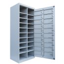 B-WARE - Hauptt&uuml;renschrank grau, 74 cm breit, 20 F&auml;cher | L&uuml;llmann&reg;