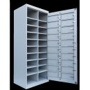 B-WARE - Hauptt&uuml;renschrank grau, 74 cm breit, 20 F&auml;cher | L&uuml;llmann&reg;