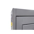 B-WARE - Hauptt&uuml;renschrank grau, 74 cm breit, 20 F&auml;cher | L&uuml;llmann&reg;