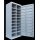 B-WARE - Haupttürenschrank grau, 74 cm breit, 20 Fächer | Lüllmann®