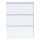 B-WARE - Lüllmann® Hängeregistraturschrank, 3 Schubladen zweibahnig, 1010 x 760 x 620 mm, signalweiß