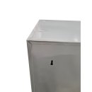 B-WARE - L&uuml;llmann&reg; Garderobenschrank, 3 Abteile, 1800 x 1185 x 500 mm, lichtgrau
