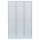 B-WARE - Lüllmann® Garderobenschrank, 3 Abteile, 1800 x 1185 x 500 mm, lichtgrau
