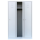 B-WARE - Lüllmann® Garderobenschrank, 3 Abteile, 1800 x 1185 x 500 mm, lichtgrau