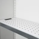 L&uuml;llmann&reg; Umweltschrank, 2 T&uuml;ren, 4 Wannenb&ouml;den, 1950 x 916 x 422 mm, lichtgrau/anthrazit