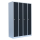 B-WARE - Lüllmann® Garderobenschrank, 4 Abteile, 1800 x 1170 x 500 mm, lichtgrau/anthrazit