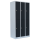 Steel closet / locker - Two levels - 3 units, 6 compartments