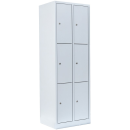 Steel compartment cabinet / valuables cabinet - 2 units, 6 compartments