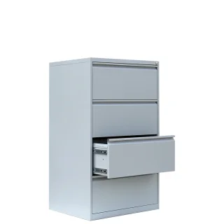Kopie von Registraturschrank, HR-Schrank, 2-bahnig, RAL 7035 Lichtgrau, 1010 x 760 x 620 mm RAL 7035 light gray