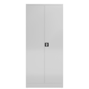Frontansicht Aktenschrank Metallschrank abschlie&szlig;bar mit 2 T&uuml;ren, 4 Fachb&ouml;den 1800 x 800 x 380mm grau X-530330