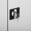 Metallschrank schwarz, 4,5 OH, 38 cm tief | Serie ClassiX