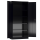 Metallschrank schwarz, 5 OH, 42 cm tief | Serie ClassiX