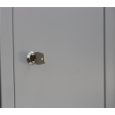 Zylinderschloss inklusive 2 Schl&uuml;ssel pro Fach, XL Spind 9 F&auml;cher extra breit Wertfachschrank 1800 x 1185 x 500 mm F&auml;cherschrank grau X-523330