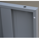 XL F&auml;cherschrank grau, 120 cm breit, 9 F&auml;cher | Serie ClassiX